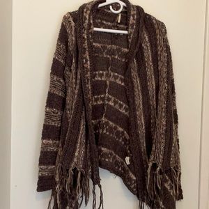 Free people sweater size M.  Brown / multi colored.  Great condition, beautiful